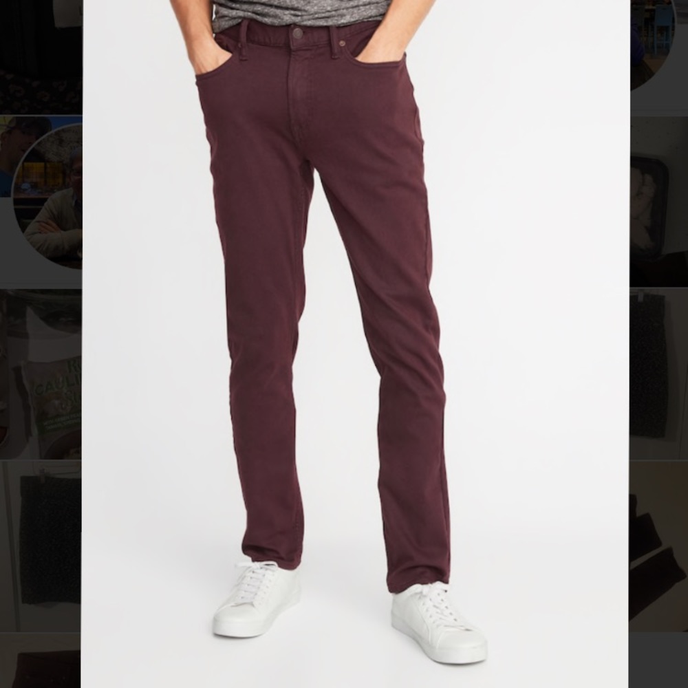 Men’s Old Navy burgundy pants